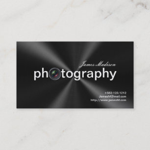 Elegante metallische Photogrpahy Visitenkarten Visitenkarte