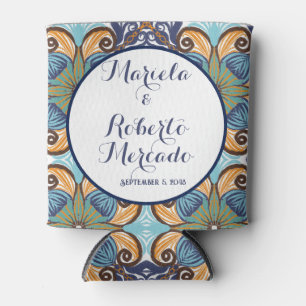 Elegante mexikanische Floral Talavera Wedding Dosenkühler