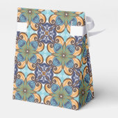 Elegante mexikanische Floral Talavera Wedding Geschenkschachtel (Rückseite)