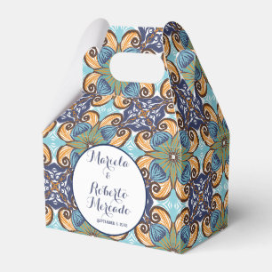 Elegante mexikanische Floral Talavera Wedding Geschenkschachtel