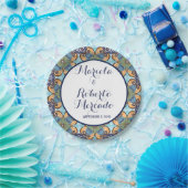 Elegante mexikanische Floral Talavera Wedding Pappteller (Party)