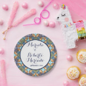 Elegante mexikanische Floral Talavera Wedding Pappteller (Party)