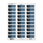 Elegante Midnight Blue and Gold Forest Wedding (Vorne)