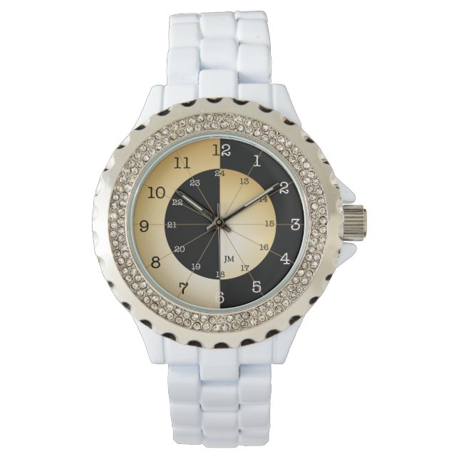 Elegante Militärzeitwache Armbanduhr (Vorderseite)