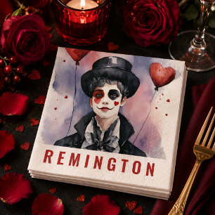Elegante Mime Geburtstagsservietten Serviette