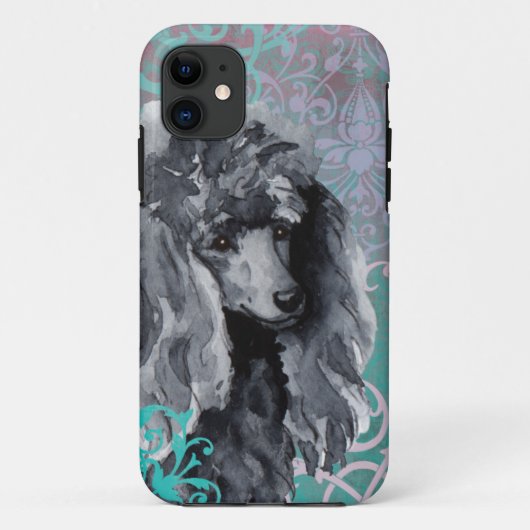 Elegante Miniatur Poodle Case-Mate iPhone Hülle (Rückseite)