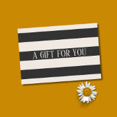 Elegante Minimal Black Ecru