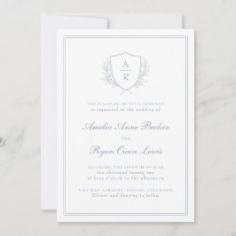 Elegante Minimal-Blätter Hochzeit Einladung