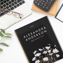 Elegante Minimal Boho Rosa Wildblumen Wasserfarben