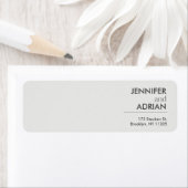 Elegante Minimal braun Siegel Moderne Hochzeit Rüc (Insitu)