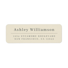 Elegante Minimal Chic Antique Weiße Rücksendeadres