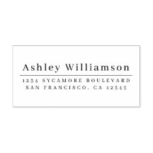 Elegante Minimal Chic Rücksendeadresse