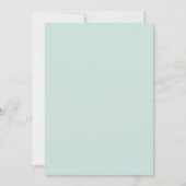 Elegante Minimal Cool Mint Moderne Einfache Hochze Einladung (Vorderseite)