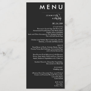 Elegante Minimal Eerie San Salvatore - der Zuckerh Menükarte