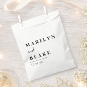 Elegante Minimal Einfache Gastgeschenk Hochzeit Ta Geschenktütchen (Ausgeschnitten)