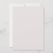 Elegante Minimal Floral Wedding Einladung (Rückseite)