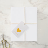 Elegante Minimal Goldene Liebe Geschenkanhänger (Mit Schnur)