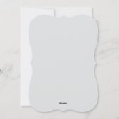 Elegante Minimal Gray Weihnachtsgrüße Karte (Rückseite)