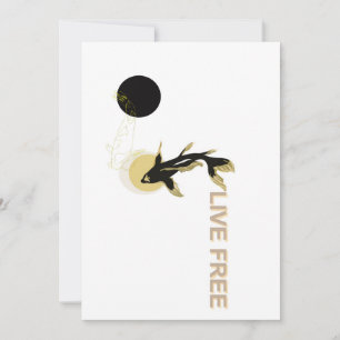 "Elegante Minimal Grußkarte: Schwarz und Gold Feiertagskarte