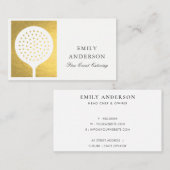 ELEGANTE MINIMAL-IMITATE GOLD SKIMMER KOCH CATERIN VISITENKARTE (Vorne/Hinten)