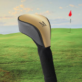 Elegante Minimal Imitats Mit Monogramm Golf Headcover