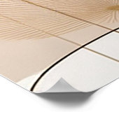 Elegante Minimal Modern Boho Kunst Poster (Ecke)