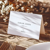 Elegante Minimal Moderne Kalligraphie Script Hochz Platzkarte