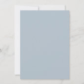 Elegante Minimal Pastel Blue Moderne Einfache Hoch Einladung (Vorderseite)