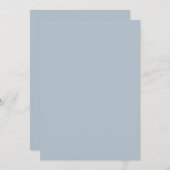Elegante Minimal Pastel Blue Moderne Einfache Hoch Einladung (Vorne/Hinten)