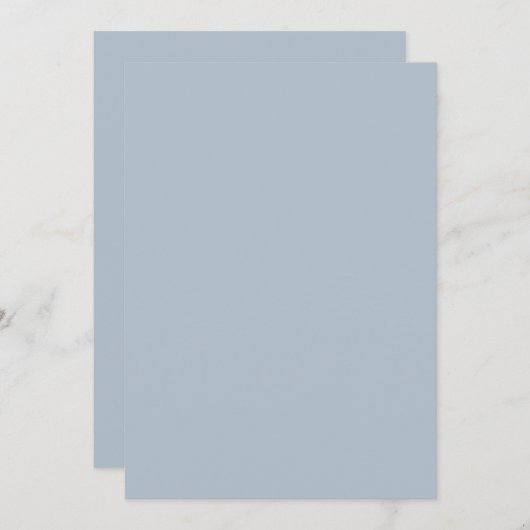 Elegante Minimal Pastel Blue Moderne Einfache Hoch Einladung (Vorne/Hinten)