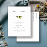 Elegante Minimal Pine Branch Frohe Weihnachten<br><div class="desc">Für weitere Anpassungen oder andere passende Artikel kontaktieren Sie mich bitte unter yellowfebstudio@gmail.com</div>