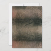 Elegante Minimal Rose Gold Schwarzes Foto Einladung (Rückseite)