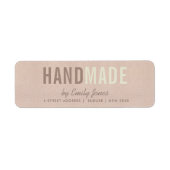 ELEGANTE MINIMAL-ROSE GOLD SHIMMER-HANDMADE-ADRESS (Vorne)