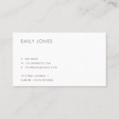 ELEGANTE MINIMAL ROSE GOLD SHIMMER MIT LIEBE VISITENKARTE (Rückseite)