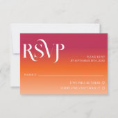 Elegante Minimal RSVP Karte (Vorderseite)