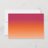 Elegante Minimal RSVP Karte (Rückseite)