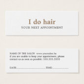 Elegante Minimal Schwarz-weiß Golden Hair (Vorne & Hinten)