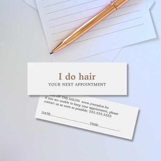 Elegante Minimal Schwarz-weiß Golden Hair