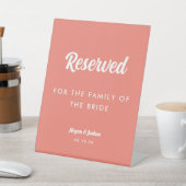 Elegante Minimal-Script-Hochzeit reserviert Sockelschild (In SItu)