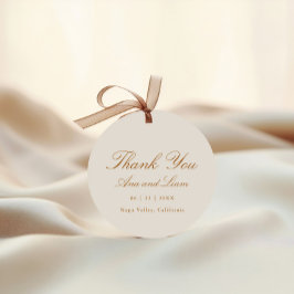 Elegante Minimal Script Modern Vielen Dank für Ihr Geschenkanhänger