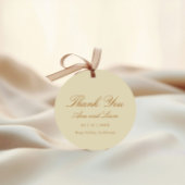 Elegante Minimal Script Modern Vielen Dank für Ihr Geschenkanhänger