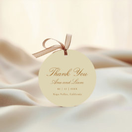 Elegante Minimal Script Modern Vielen Dank für Ihr Geschenkanhänger