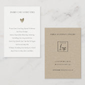 Elegante Minimal Simple Blush Silver Juwelierpfleg Visitenkarte (Vorne/Hinten)