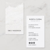 ELEGANTE MINIMAL STONE TEXTURE MODERN BERUFLICH VISITENKARTE (Vorne/Hinten)
