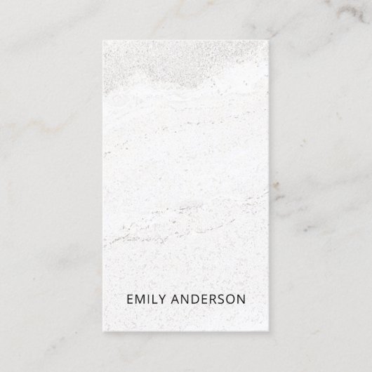 ELEGANTE MINIMAL STONE TEXTURE MODERN BERUFLICH VISITENKARTE (Vorderseite)