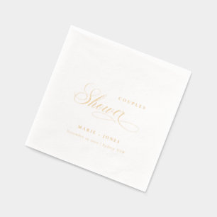 Elegante Minimal Topographie Skriptpaare Dusche Servietten Mit Folie