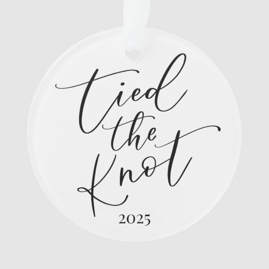 Elegante Minimal Verheiratete Ornamente im ersten (Vorderseite)