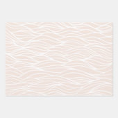 Elegante Minimal Water Waves Geschenkpapier Set (Vorderseite)