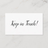 Elegante, minimale "Adressänderung" Einsteckkarte Begleitkarte (Rückseite)