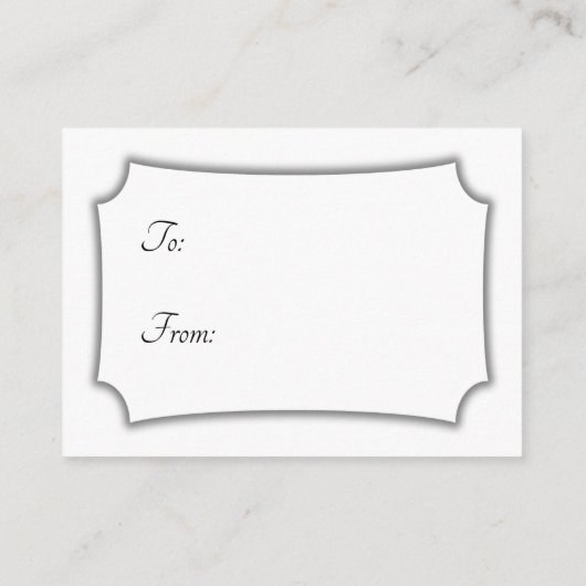 Elegante, minimale Bridal Display Duschkarte Begleitkarte (Rückseite)